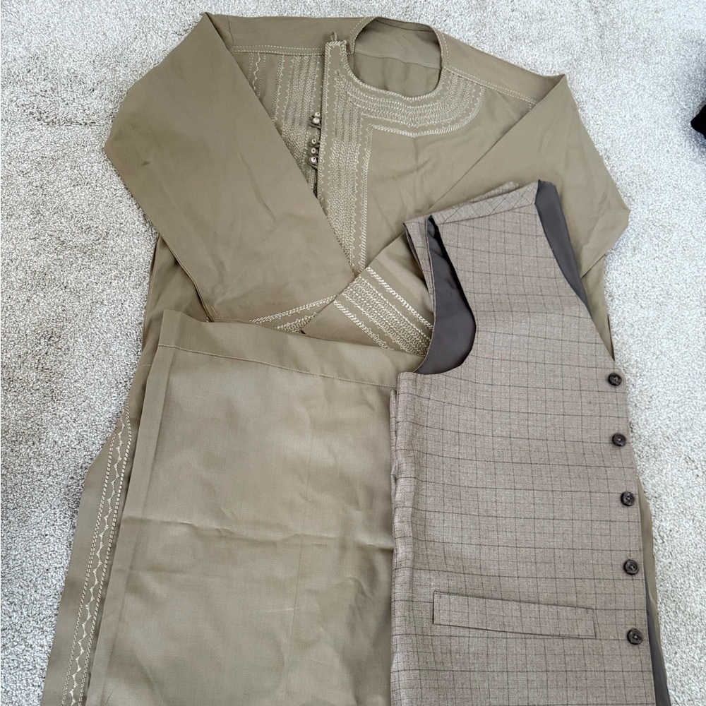 New Afghan men 3piece peran tunban